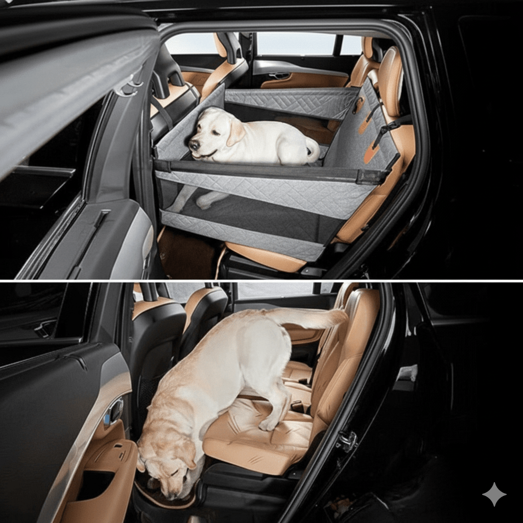 Hondenmat voor in de Auto met Waterdichte Hoes en Antislip Onderkant 3