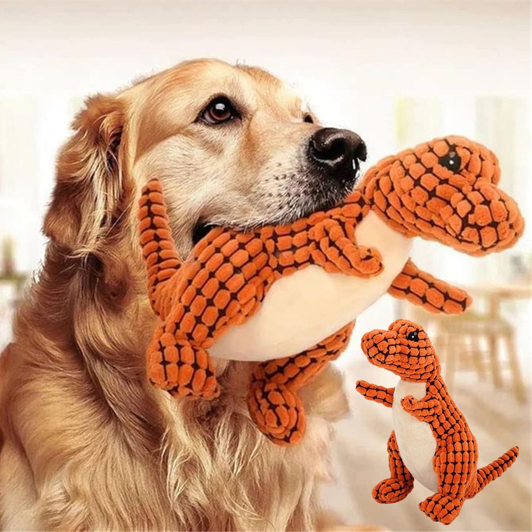 Hondenspeeltje Dinosaurus Knuffel Voor Actieve Honden 0