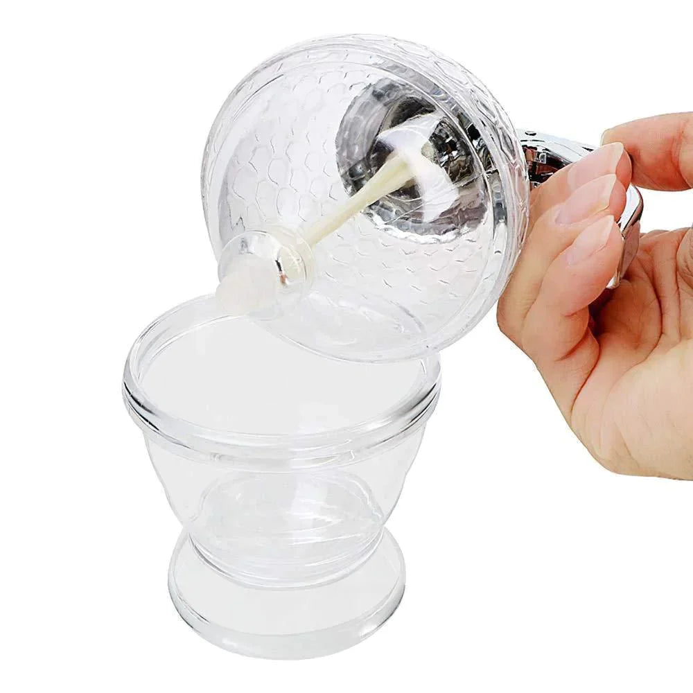 Honingdispenser Glazen Basis met Verchroomde Handgreep 5