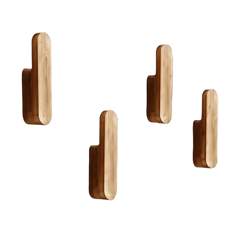 Houten Haakrek Set van 4 voor Wandorganisatie 0
