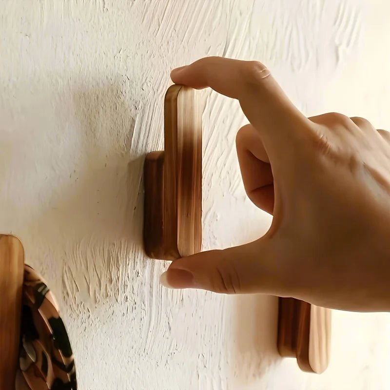 Houten Haakrek Set van 4 voor Wandorganisatie 1