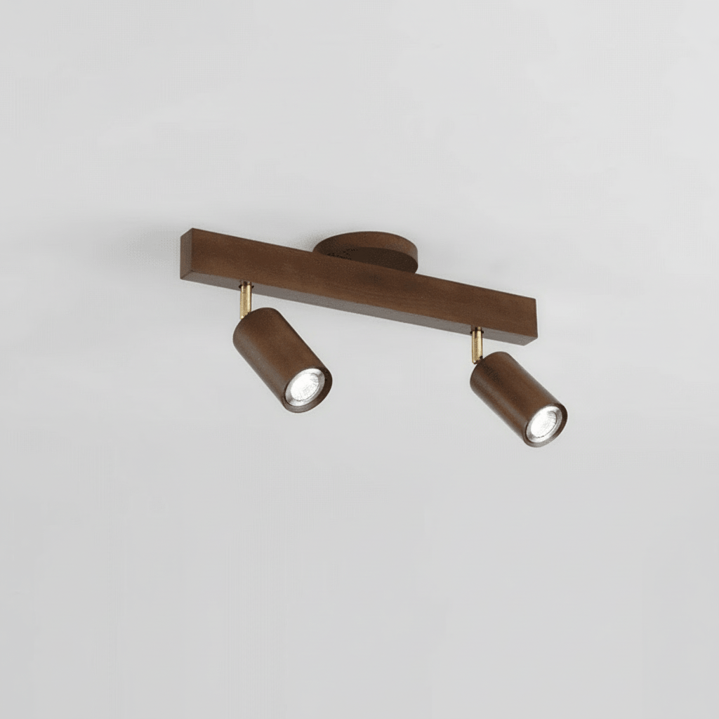 Houten LED Plafondlamp Minimalistisch Verstelbaar 16