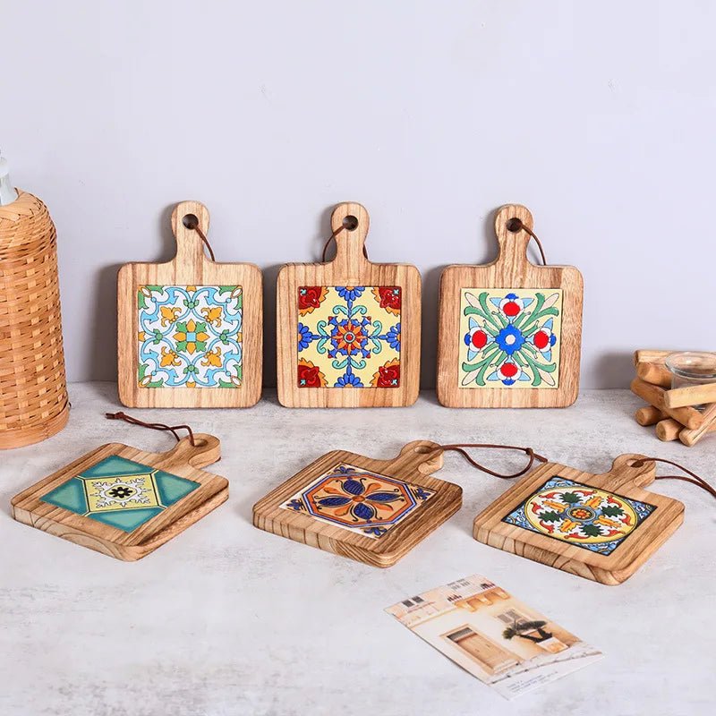 Houten Onderzetter Rustiek Design 1