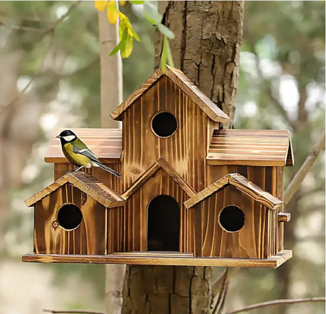 Houten Vogelhuisje voor Buiten met Ruim Ontwerp 1
