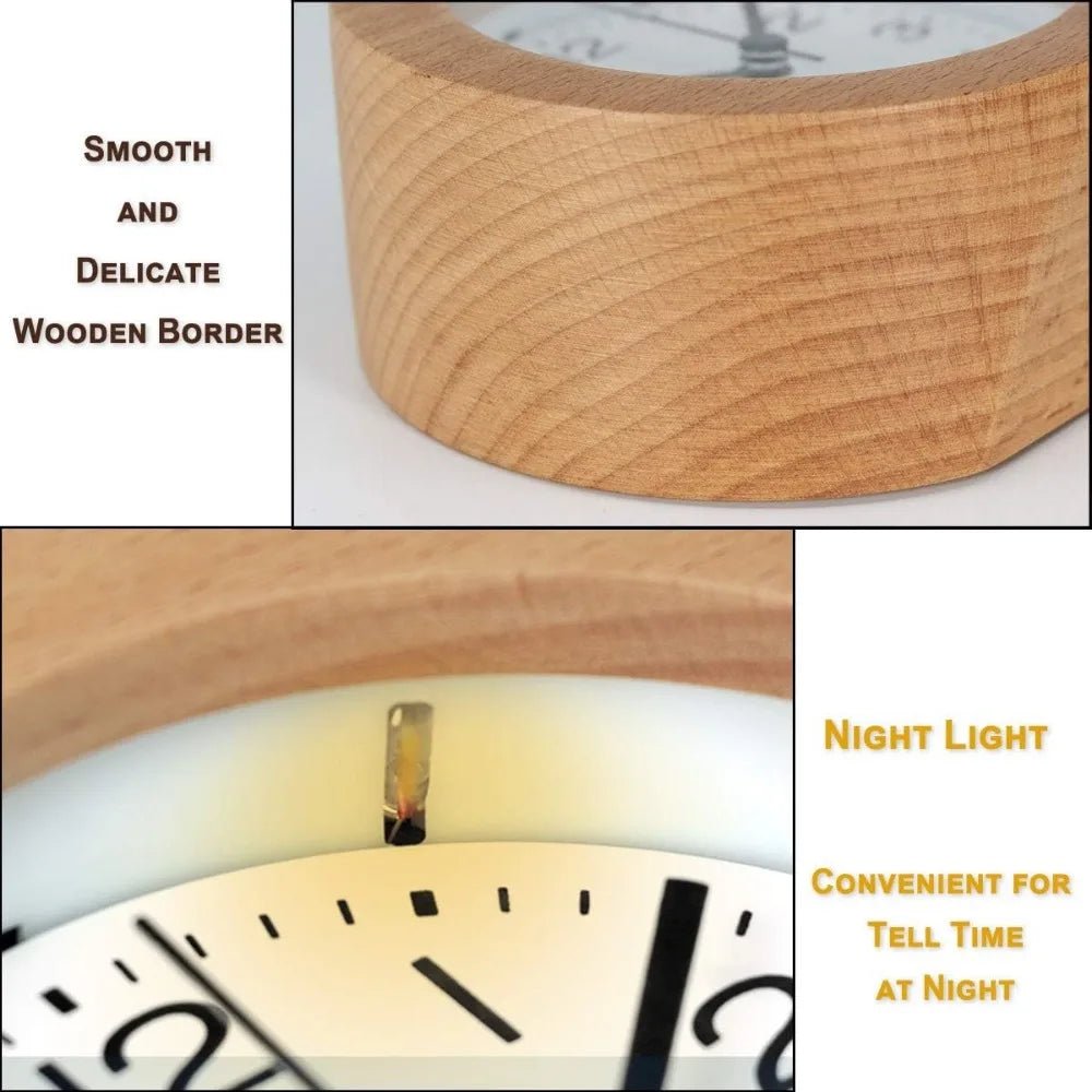 Houten Wekker Minimalistisch Design 3