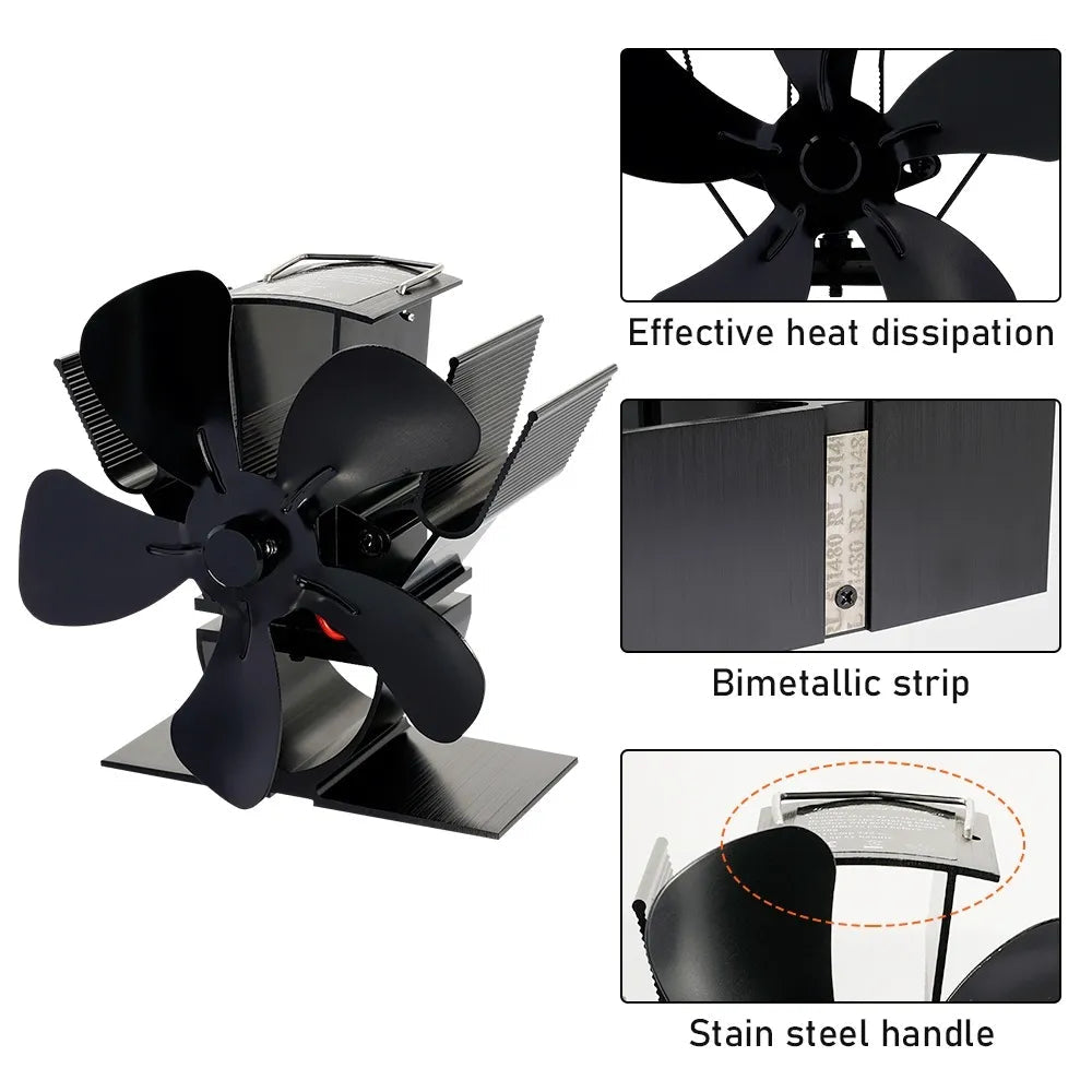 Houtkachelventilator voor Efficiënte Warmteverspreiding 2