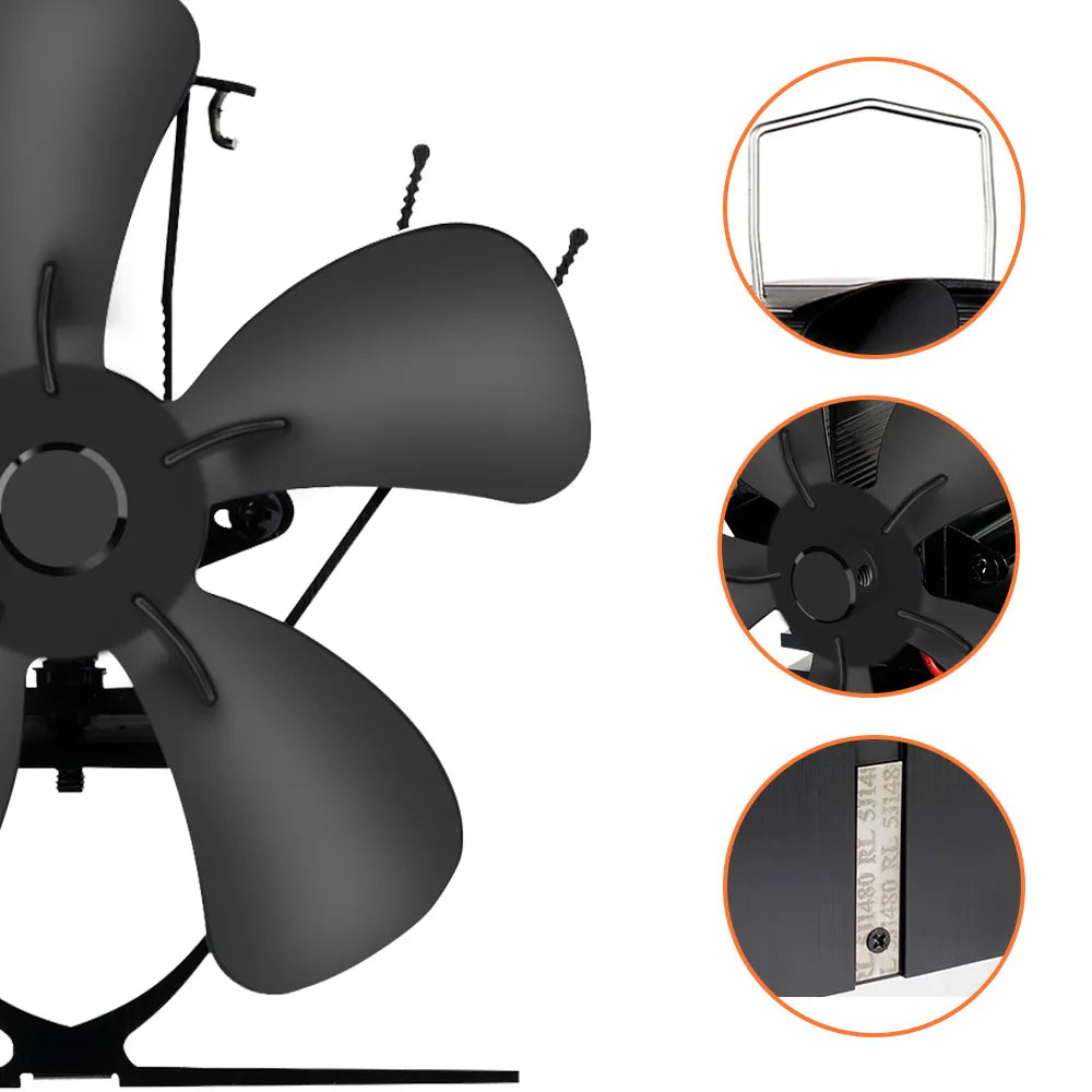 Houtkachelventilator voor Efficiënte Warmteverspreiding 3