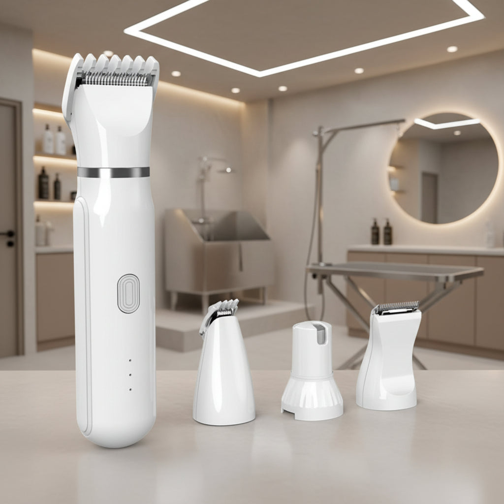 Huisdier Trimmer 4-in-1 voor Vacht en Nagels 0