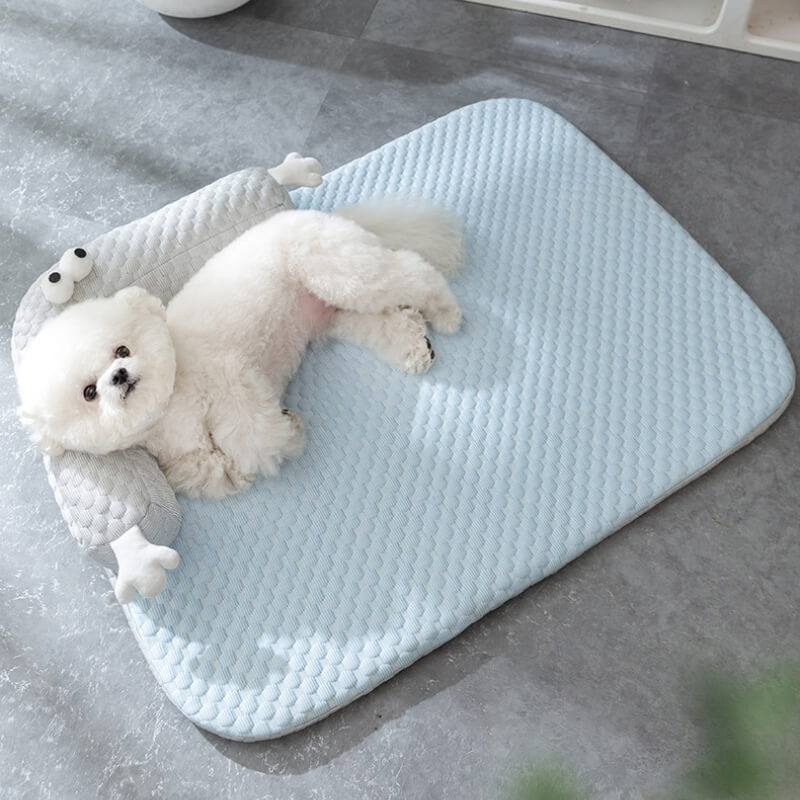 Huisdierbed Koel voor Zomercomfort met Antislipbodem en L-Vormig Kussen 5