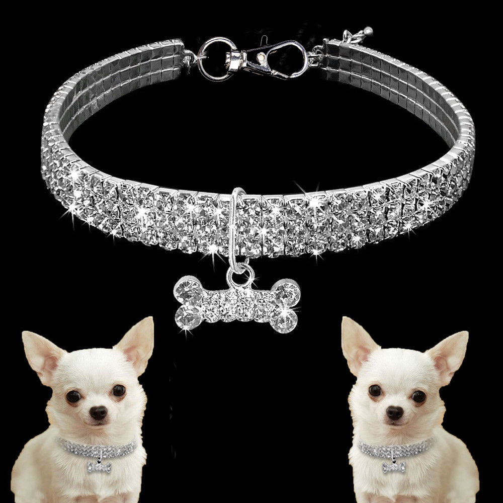 Huisdieren Halsband Met Strass Voor Honden En Katten 3