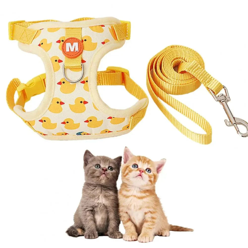 Huisdieren Harnas met Cartoon Gele Eend voor Kleine Honden en Katten 3