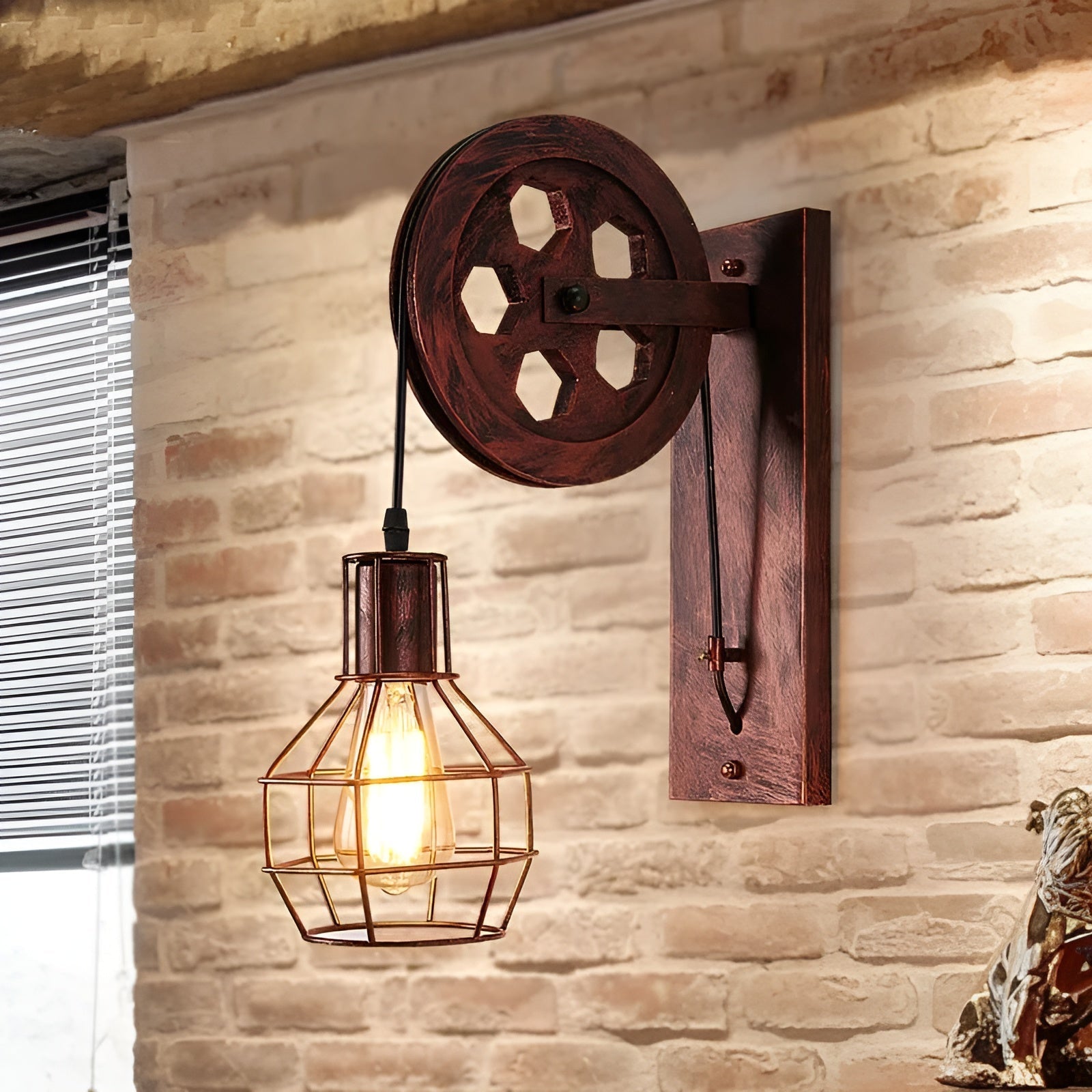 Industriële LED-wandlamp Vintage Stijl 1