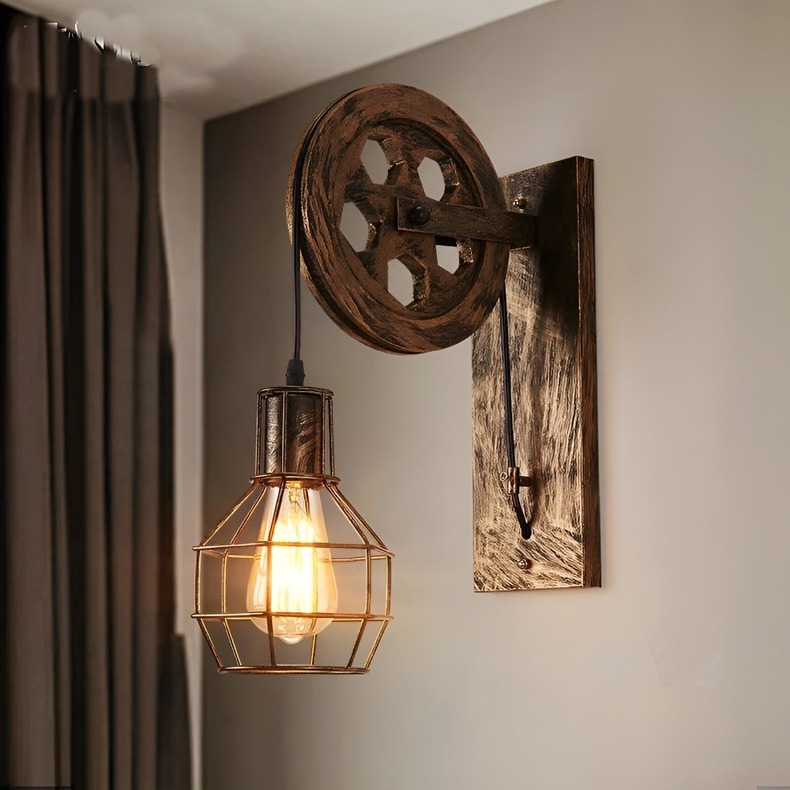 Industriële LED-wandlamp Vintage Stijl 3