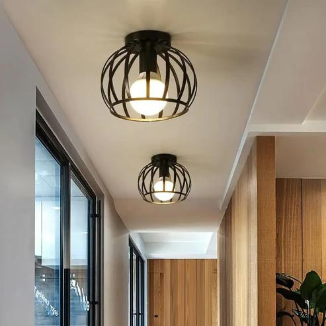 Industriële Plafondlamp Open Ontwerp 0