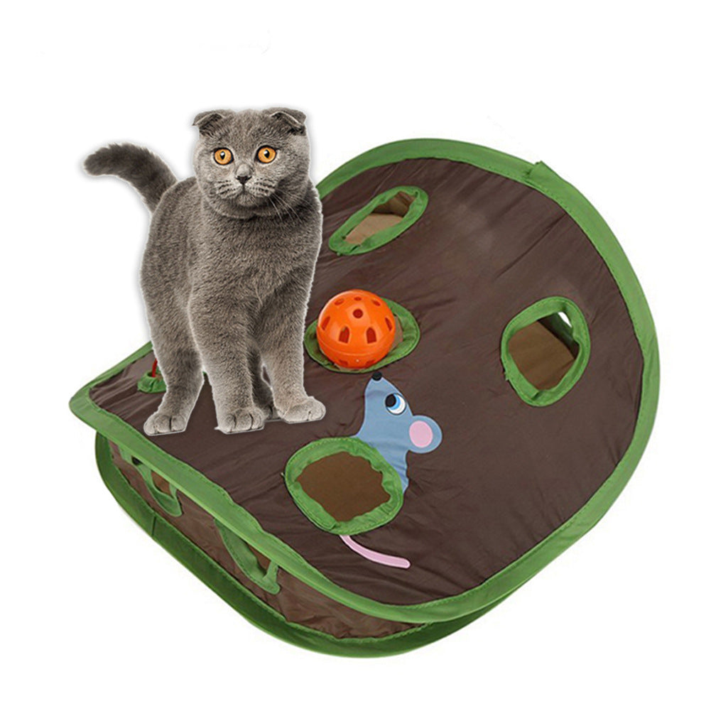 Interactief Kattenspeelgoed Tunnel voor Katten met Meerdere Openingen 1