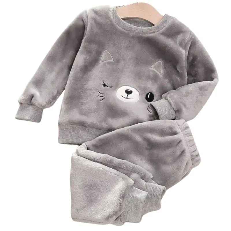 Jongens Pyjama Set Fleece voor Wintercomfort 0