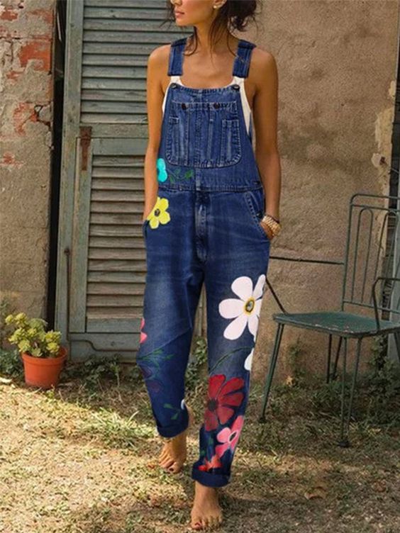 Jumpsuit in denimstijl voor dames 1