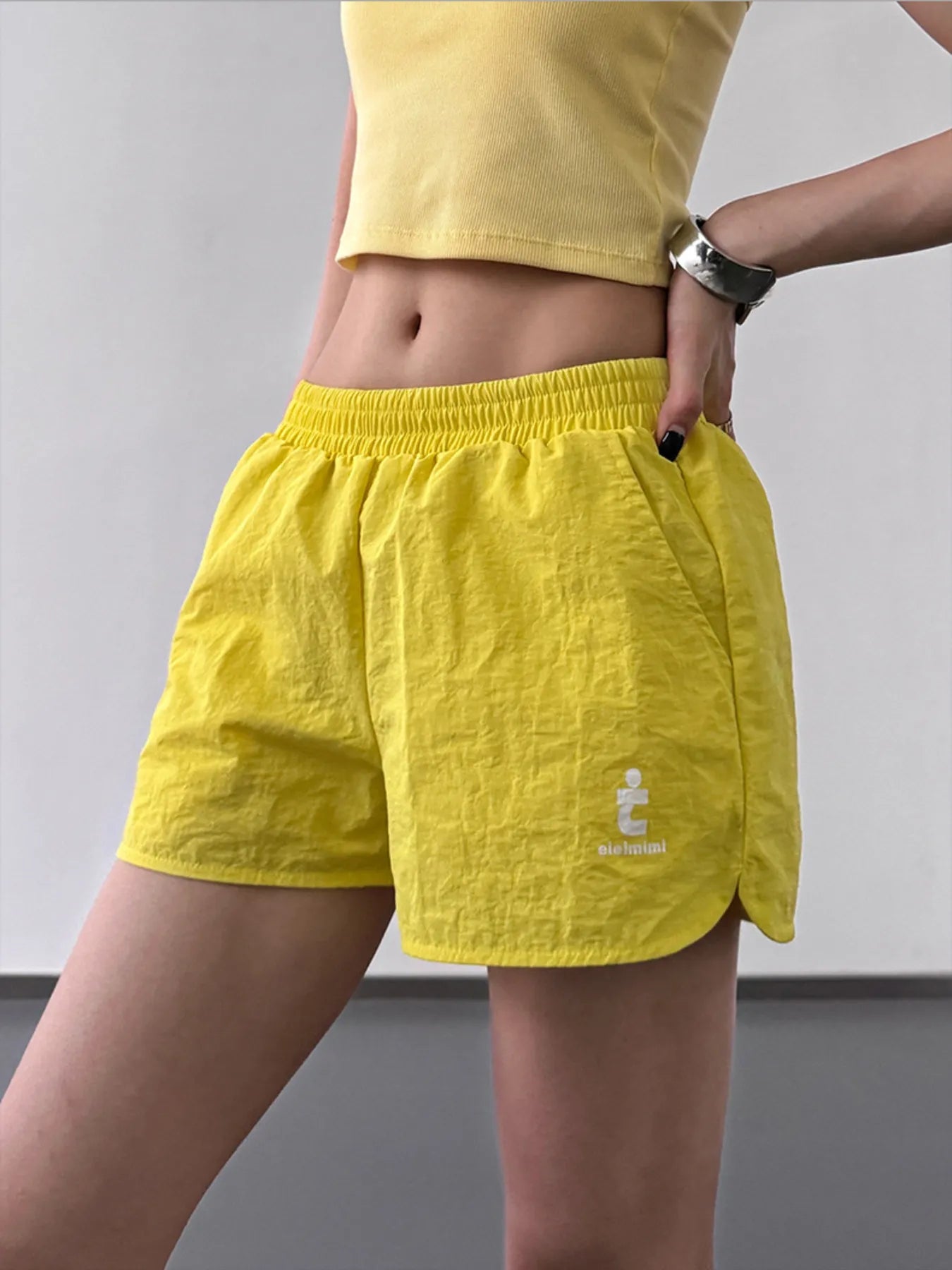 Katoenen Linnen Shorts met Elastische Taille 2