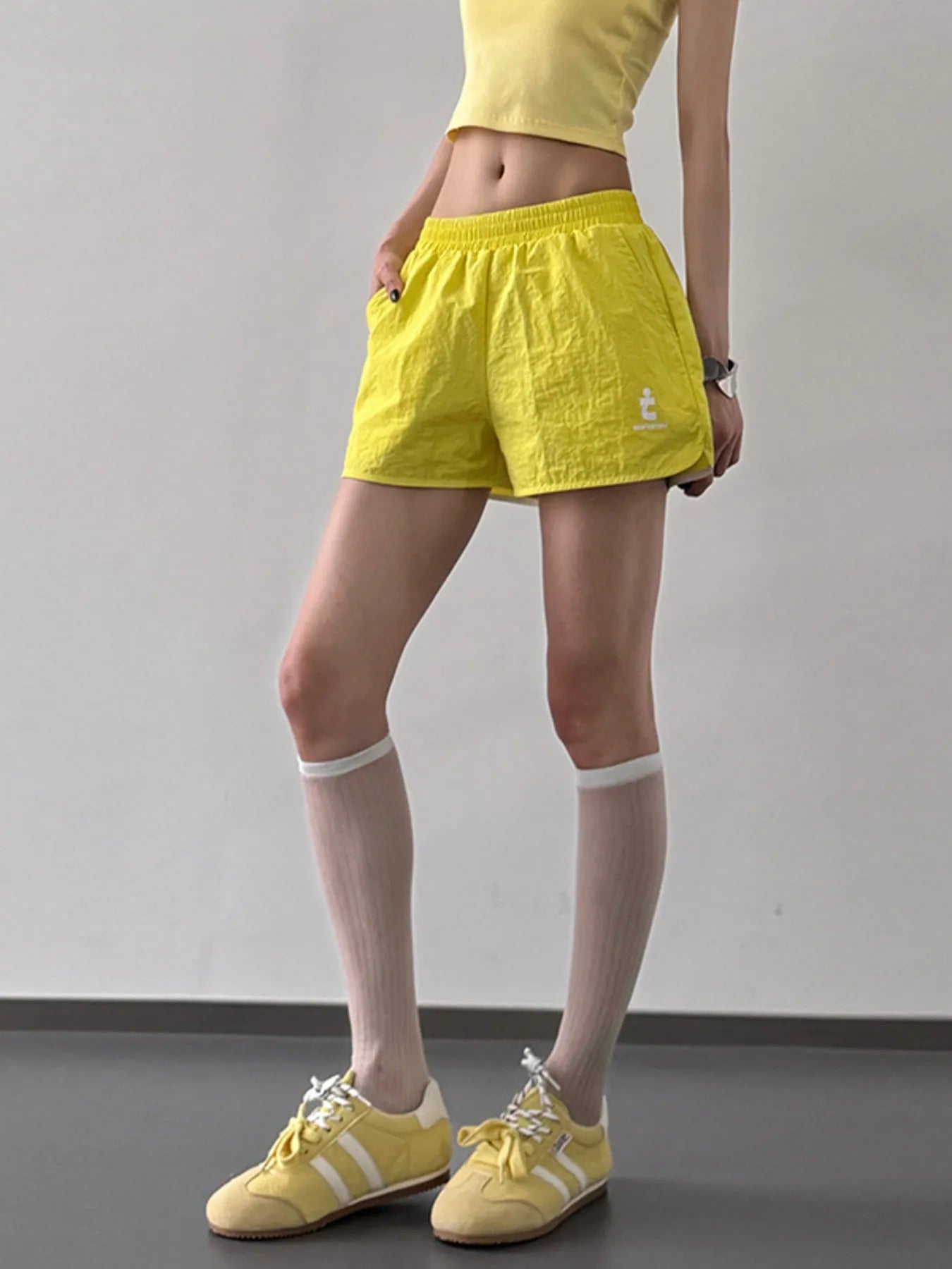 Katoenen Linnen Shorts met Elastische Taille 5