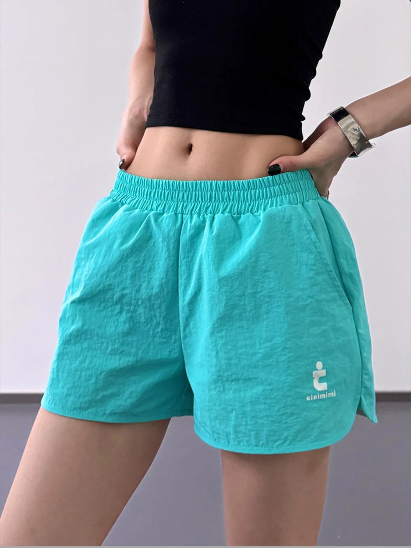 Katoenen Linnen Shorts met Elastische Taille 6