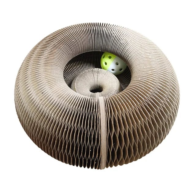 Katten Speelgoed Krabplank Ronde Vorm met Bal voor Actieve Katten 6