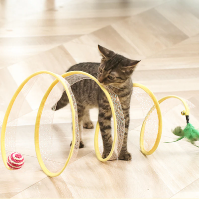 Katten Speeltunnel Spiraalvormig Dynamisch 1