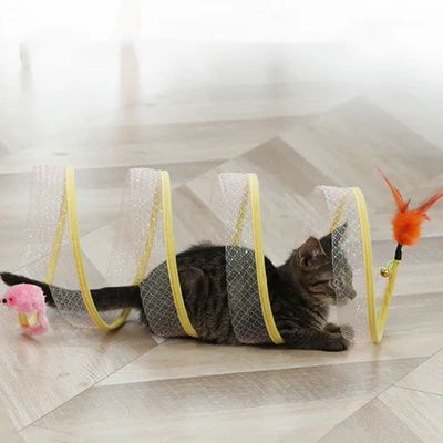 Katten Speeltunnel Spiraalvormig Dynamisch 2