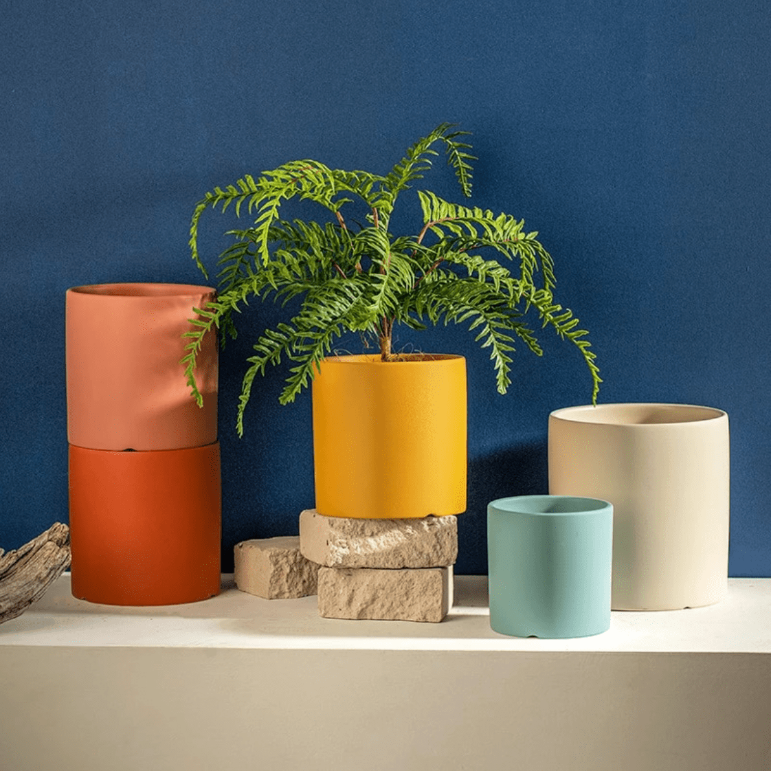Keramische Bloempot met Schotel voor Planten 3