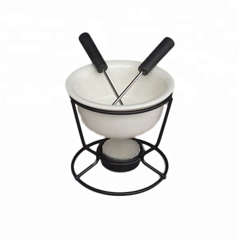 Keramische Fonduepan voor Chocolade en Kaas 0
