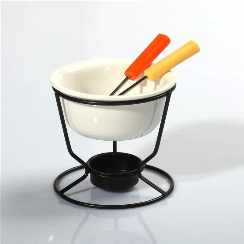 Keramische Fonduepan voor Chocolade en Kaas 1