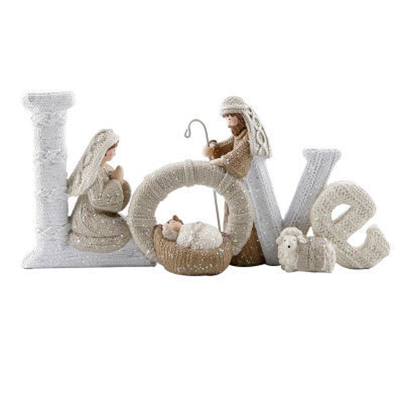 Kerstdecoratie Heilige Familie Beeld Handgemaakt voor Feestelijke Sfeer 14
