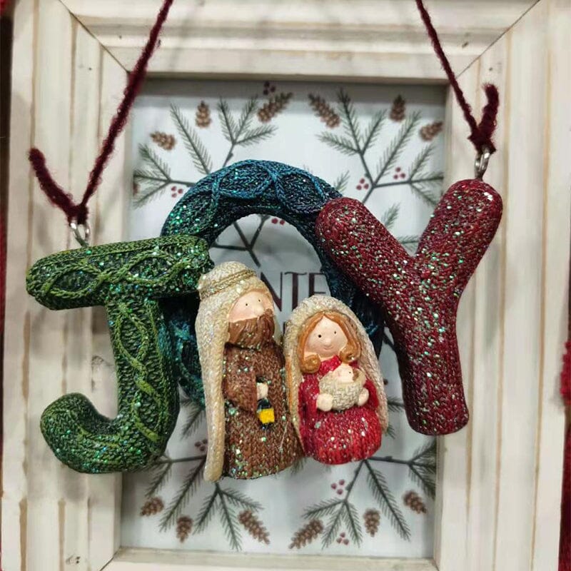 Kerstdecoratie Heilige Familie Beeld Handgemaakt voor Feestelijke Sfeer 5