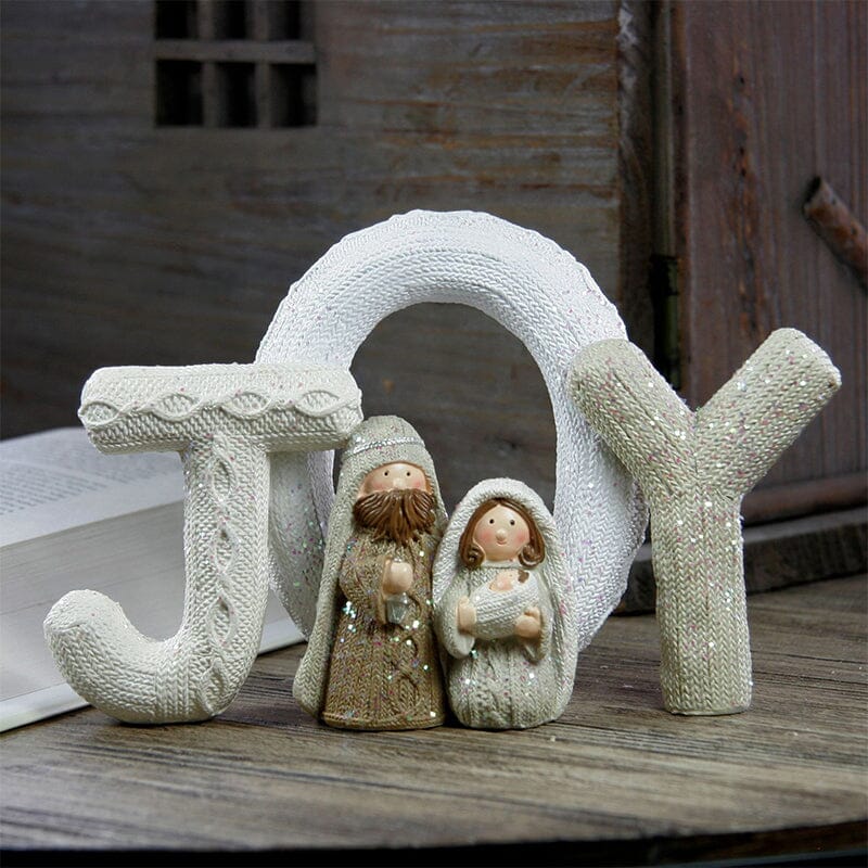 Kerstdecoratie Heilige Familie Beeld Handgemaakt voor Feestelijke Sfeer 7