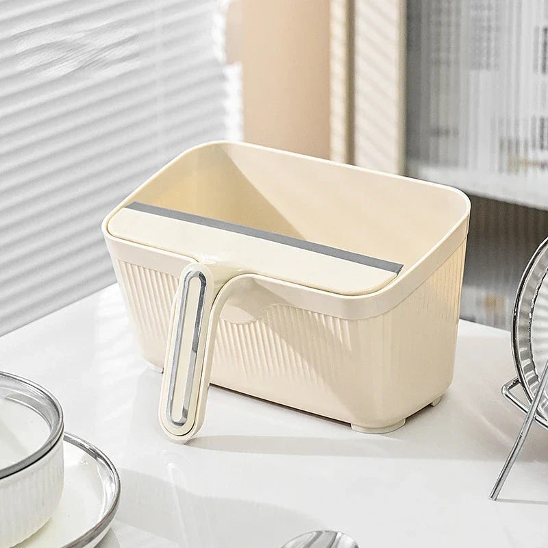 Keuken Afvalschraper en Prullenbak 2-in-1 0