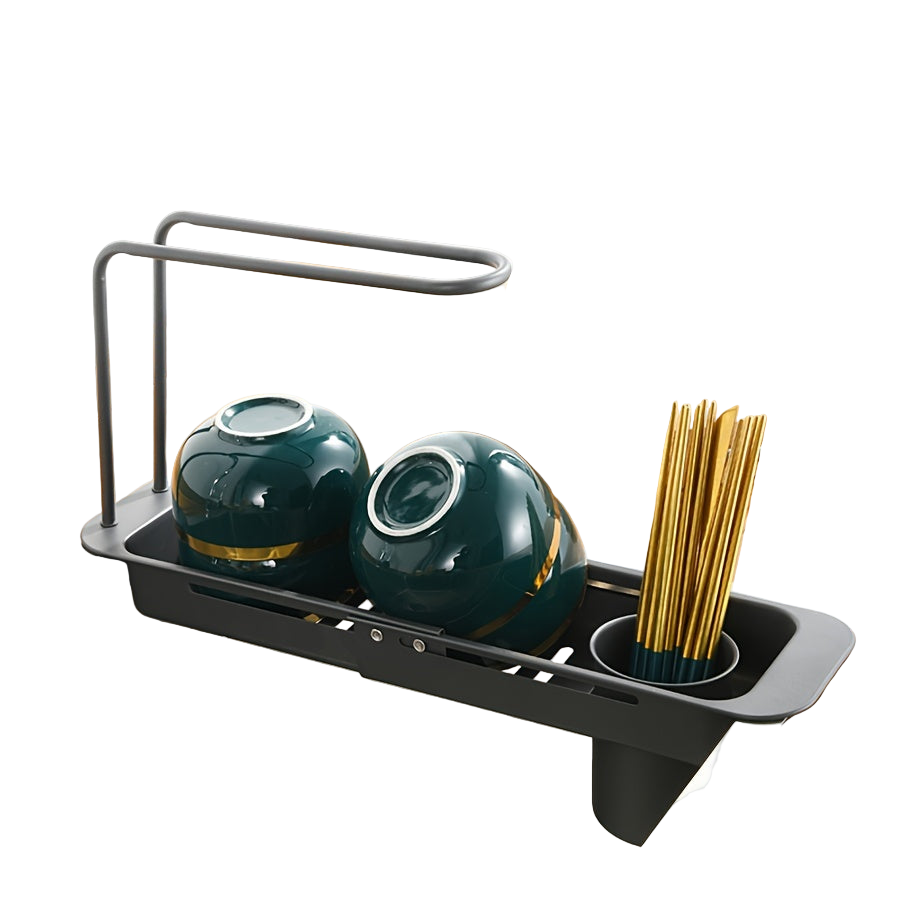 Keuken Organizer voor Gootsteen Verstelbaar Staal