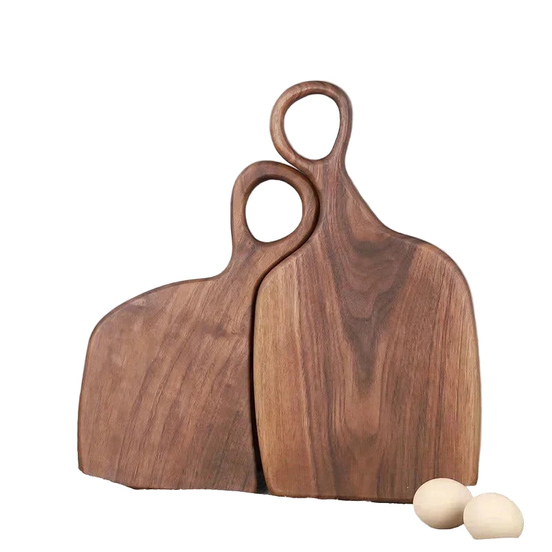 Keuken Snijplanken Set van 2 Walnoot Hout 0