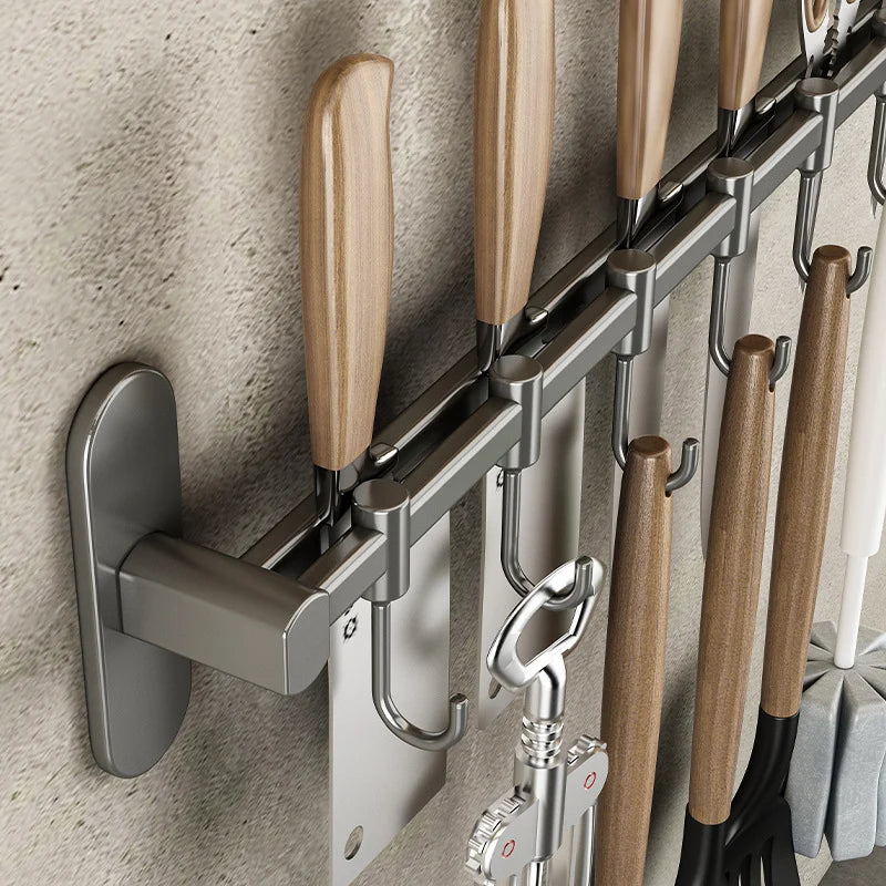 Keukengerei Haakrek Roestvrij Staal Wandmontage 2