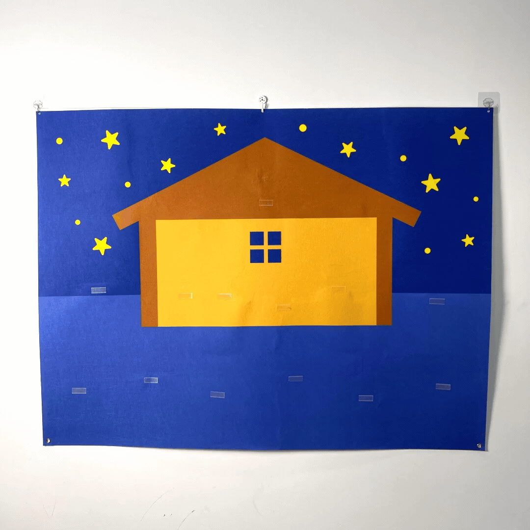 Kinder Kerststal Vilten Decoratie voor Gezelligheid 3