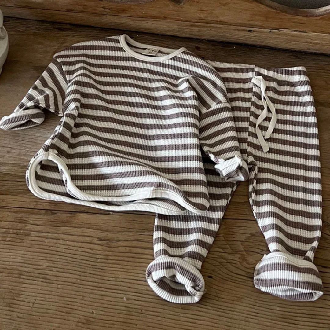 Kinder Set Casual Wafelstof Ademend 4