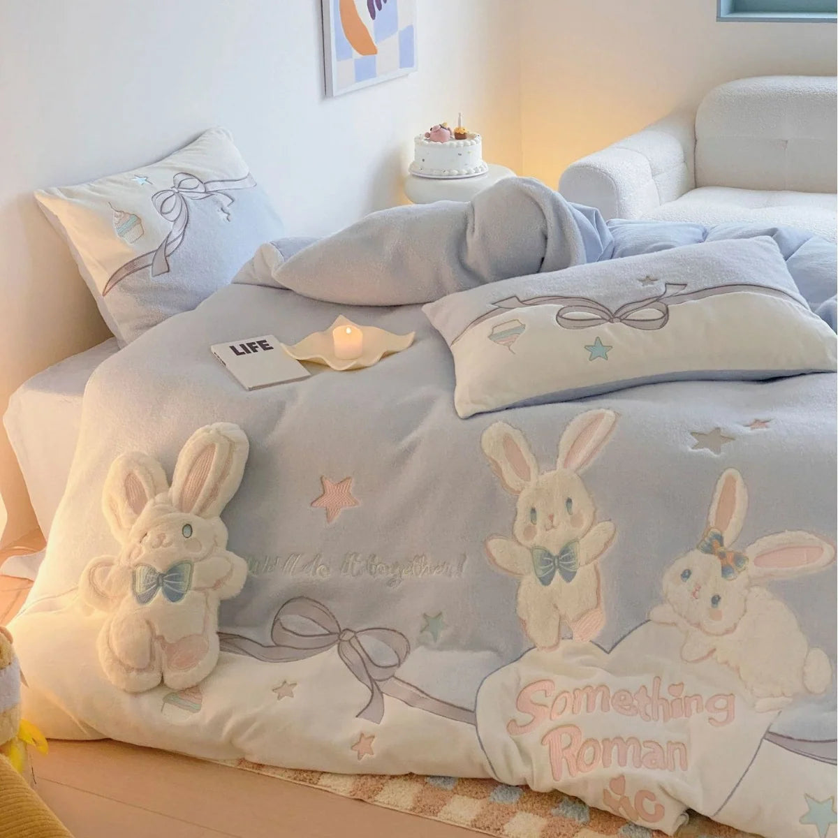 Kinderbeddengoedset met knuffelmotieven voor meisjes en jongens 1