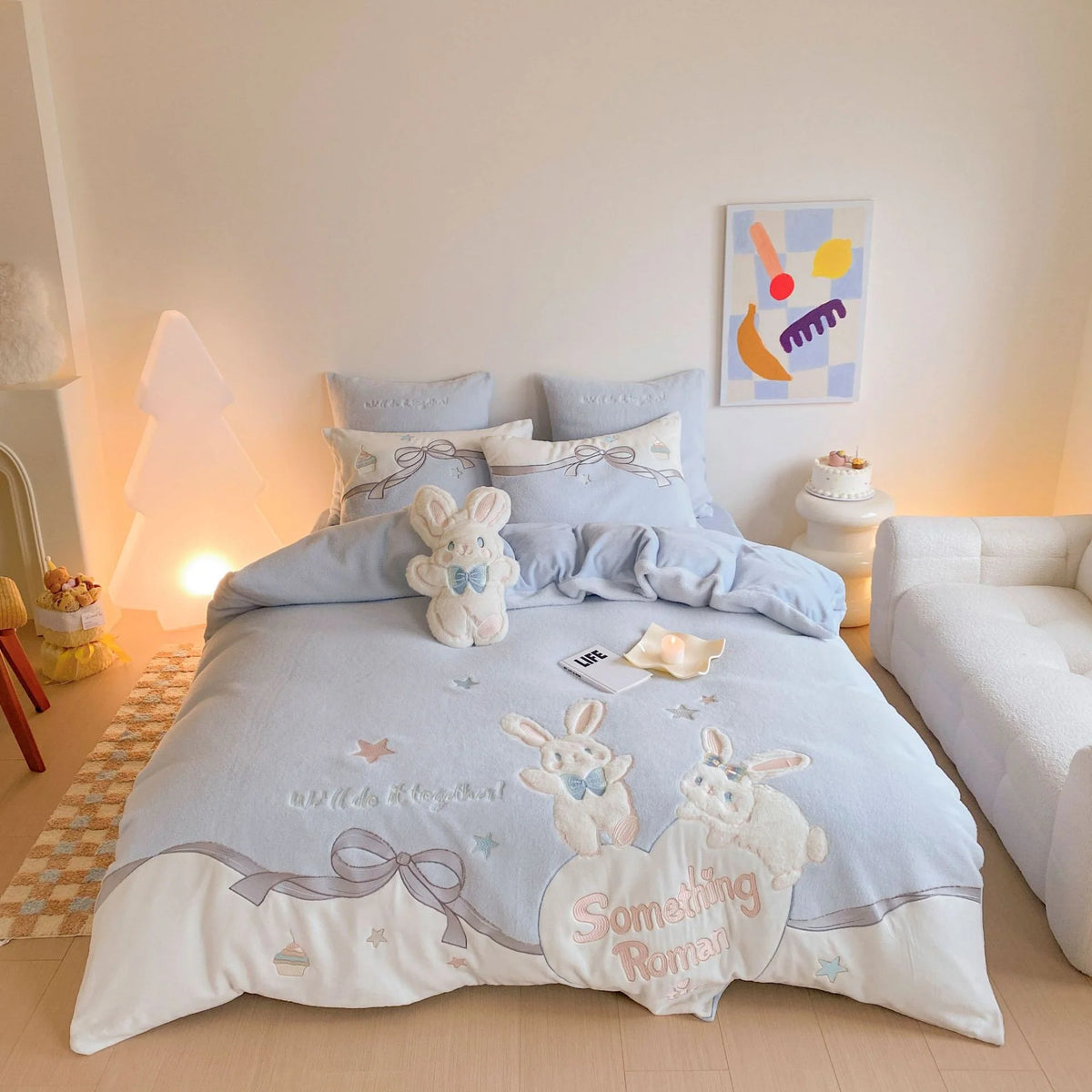 Kinderbeddengoedset met knuffelmotieven voor meisjes en jongens 6