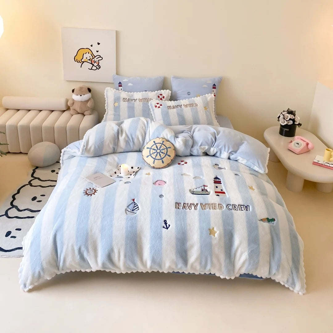 Kinderbeddengoedset met knuffelmotieven voor meisjes en jongens 7