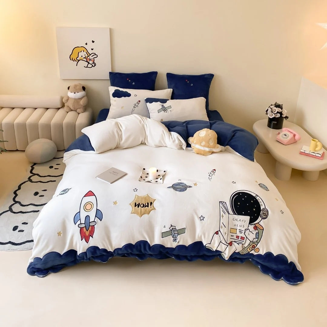 Kinderbeddengoedset met knuffelmotieven voor meisjes en jongens 8