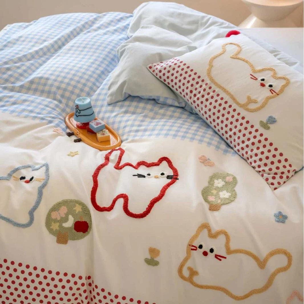Kinderdekbedovertrekset Omkeerbaar Met Olifantenprint Patchwork 1