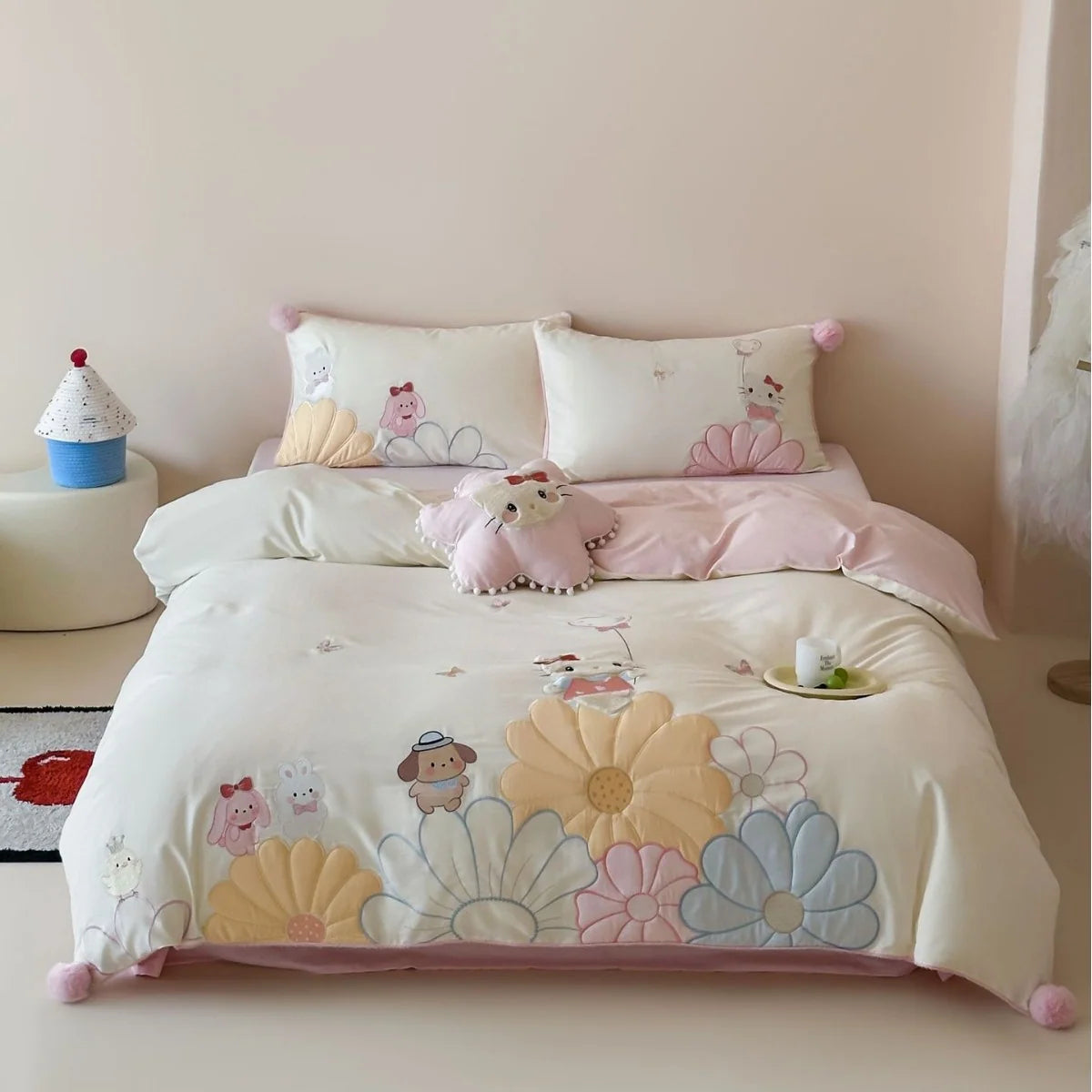 Kinderdekbedovertrekset Omkeerbaar Met Olifantenprint Patchwork 3