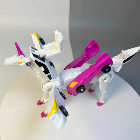 Kinderen 2-in-1 Magnetische Robot en Auto Speelgoed 3