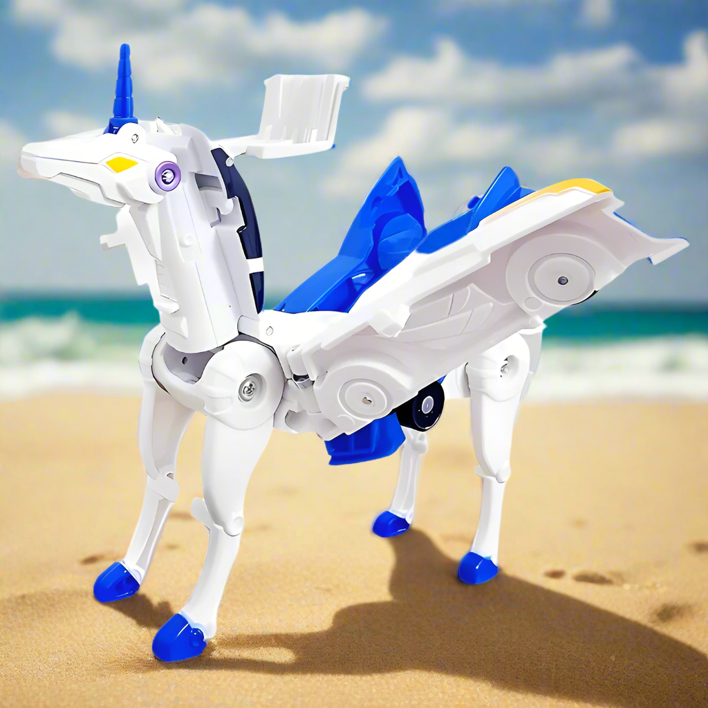 Kinderen 2-in-1 Magnetische Robot en Auto Speelgoed 6