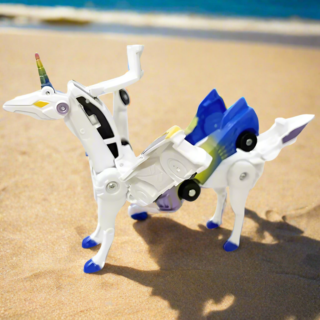 Kinderen 2-in-1 Magnetische Robot en Auto Speelgoed 7