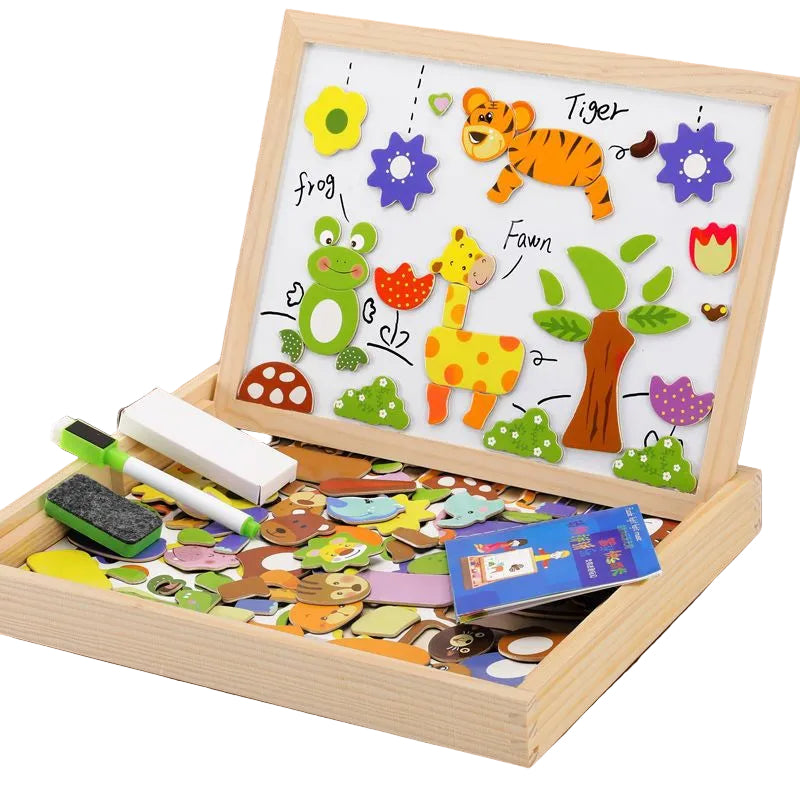 Kinderen 2-in-1 Montessori Tekenbord en Schoolbord 0