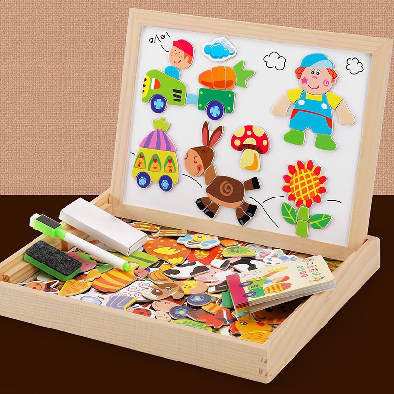 Kinderen 2-in-1 Montessori Tekenbord en Schoolbord 7